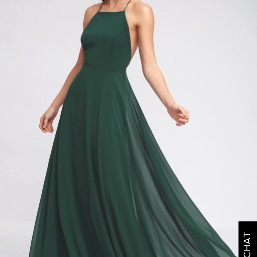 MYTHICAL KIND OF LOVE DARK GREEN MAXI DRESS